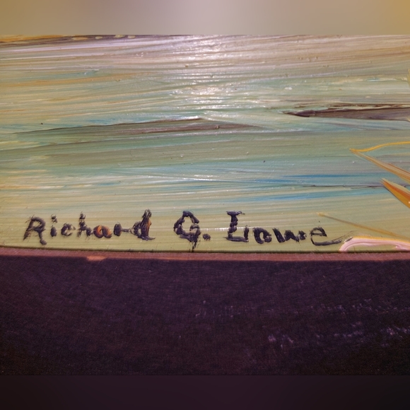 Listed Artist Richard G Lowe Original Oil Painting - Picture 5 of 15